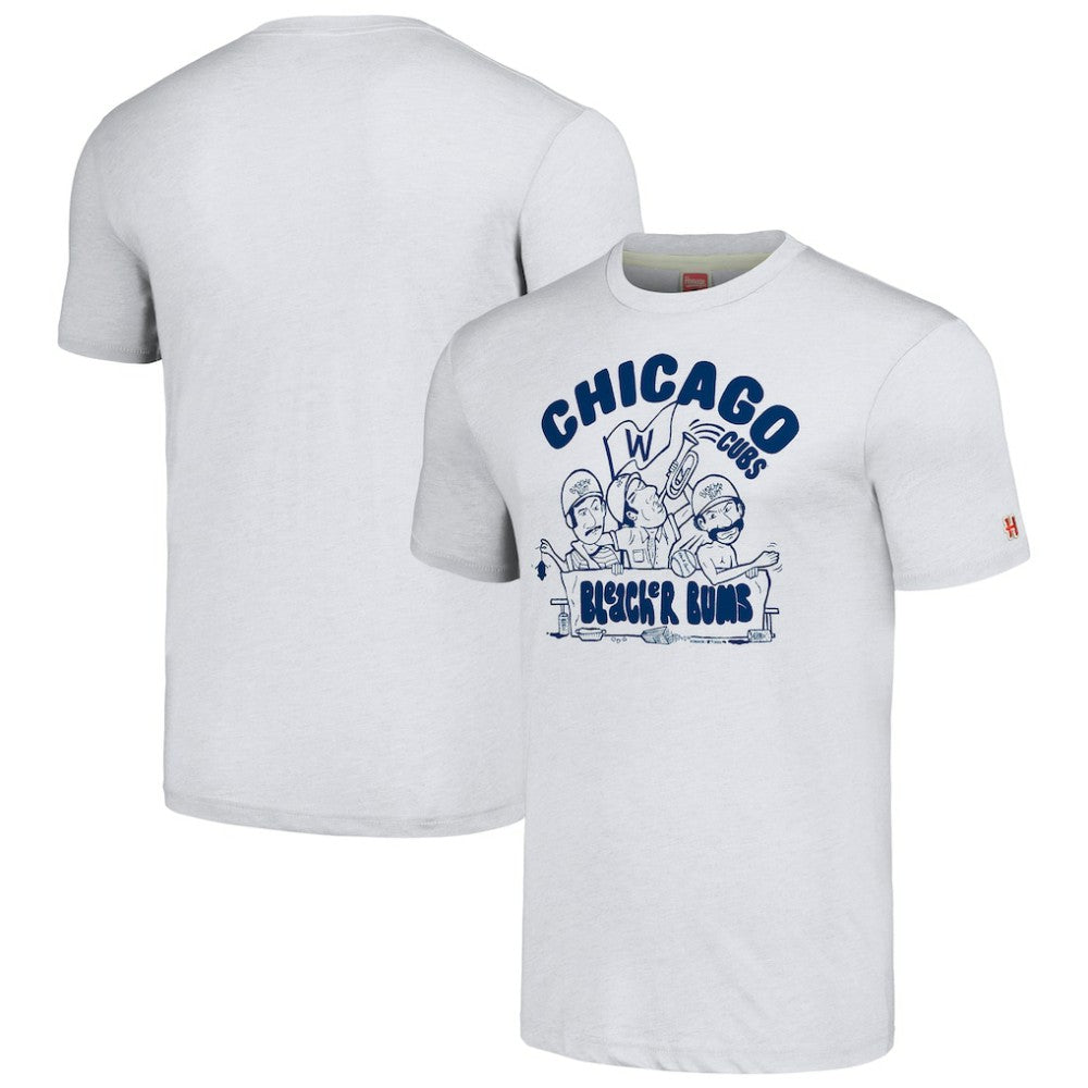 Chicago Cubs Homage Hyper Local Tri-Blend T-Shirt - Ash