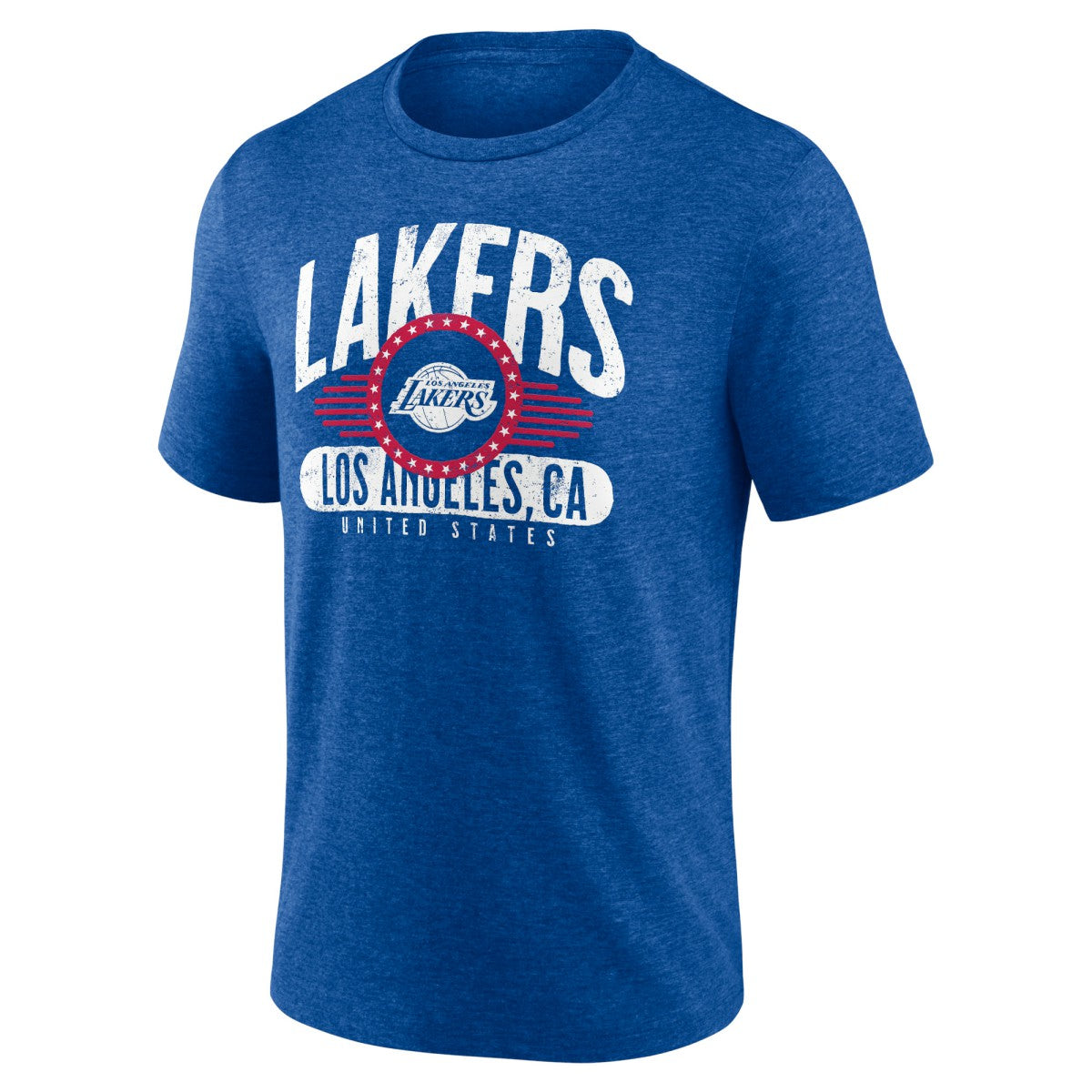 Los Angeles Lakers Badge of Honor Tri-Blend T-Shirt - Royal for sale