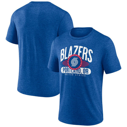 Portland Trail Blazers Badge of Honor Tri-Blend T-Shirt - Royal shop