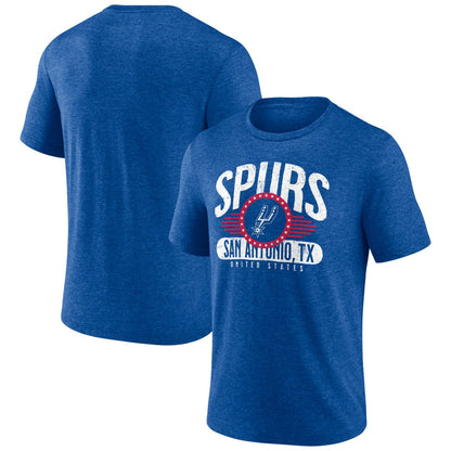 San Antonio Spurs Badge of Honor Tri-Blend T-Shirt - Royal outlet