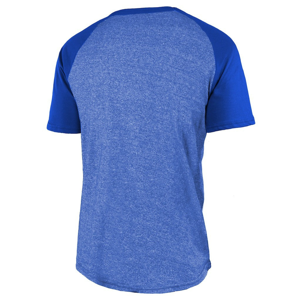 Los Angeles Rams Majestic Threads 2-Time Super Bowl Champions Tri-Blend Raglan T-Shirt - Royal cheap