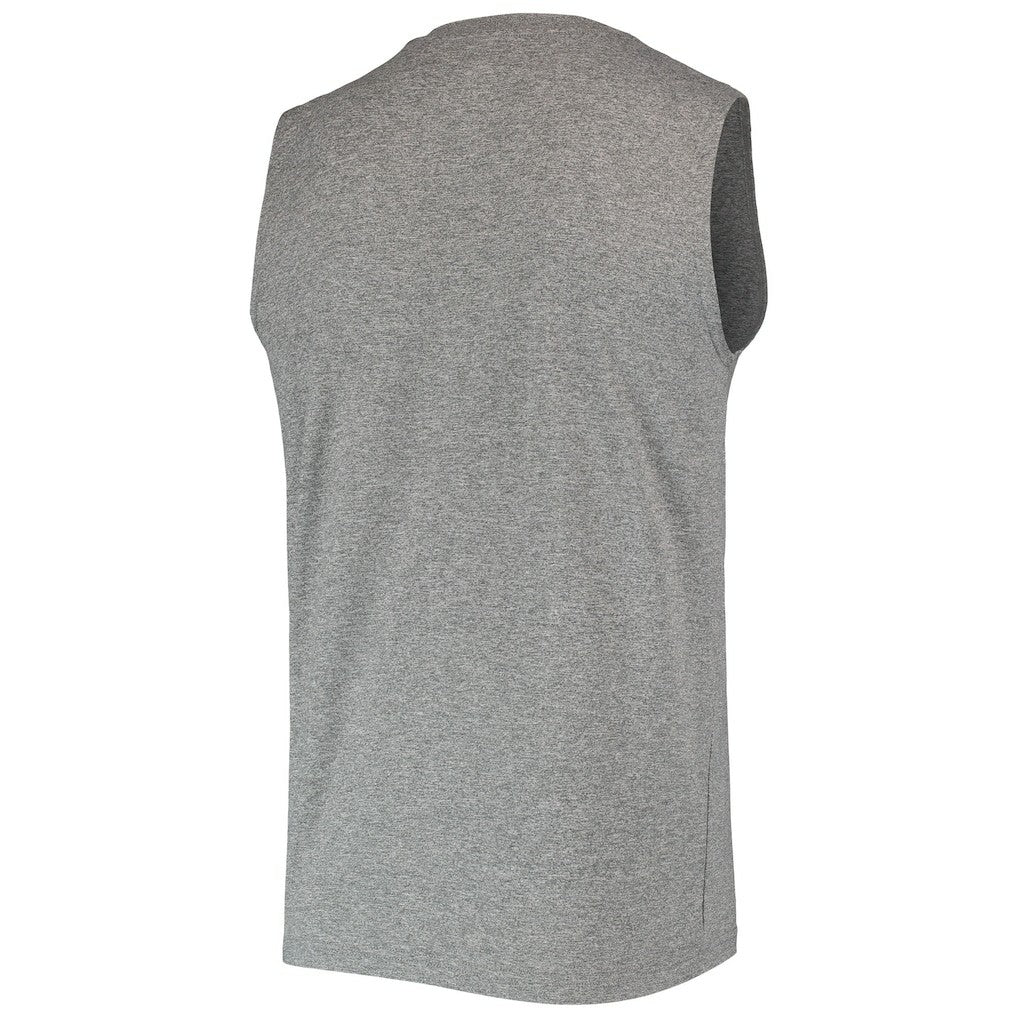 Las Vegas Raiders New Era Brushed Sleeveless Tank Top - Heathered Gray cheap