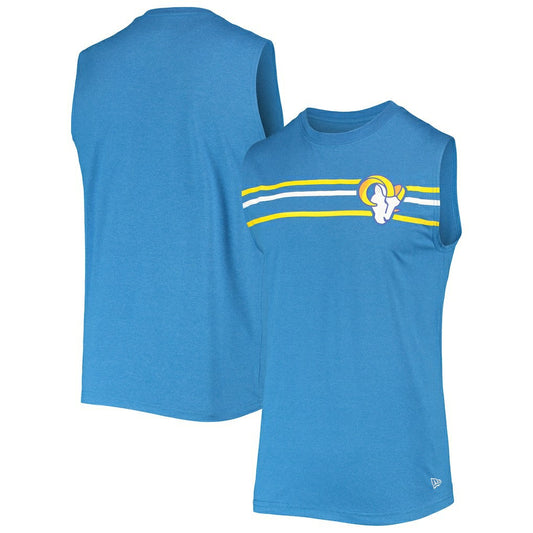Los Angeles Rams New Era Brushed Sleeveless Tank Top - Royal discount