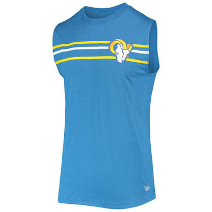 Los Angeles Rams New Era Brushed Sleeveless Tank Top - Royal discount