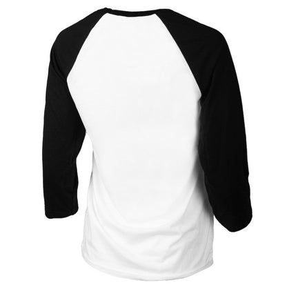 Cleveland Guardians Tiny Turnip Women's Stacked 3/4-Sleeve Raglan T-Shirt - White/Black