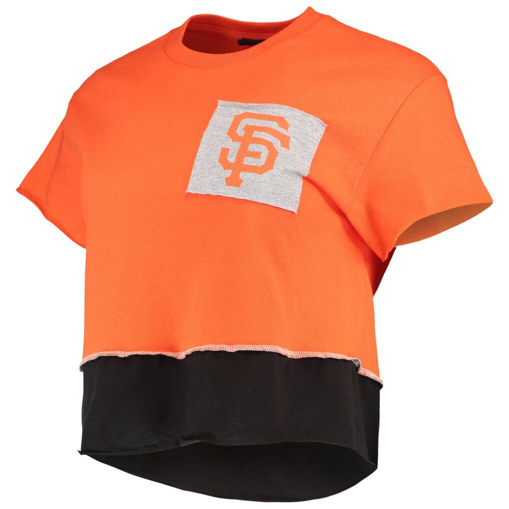 San Francisco Giants Refried Apparel Women's Cropped T-Shirt - Orange