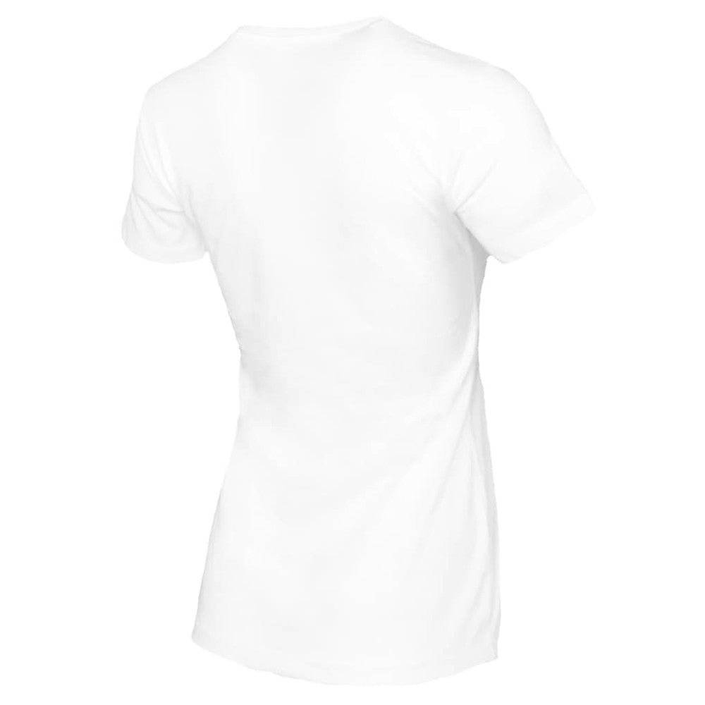 Los Angeles Dodgers Tiny Turnip Women's Blooming Baseballs T-Shirt - White