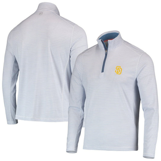 San Diego Padres Vineyard Vines Sankaty Quarter-Zip Sweatshirt - Navy
