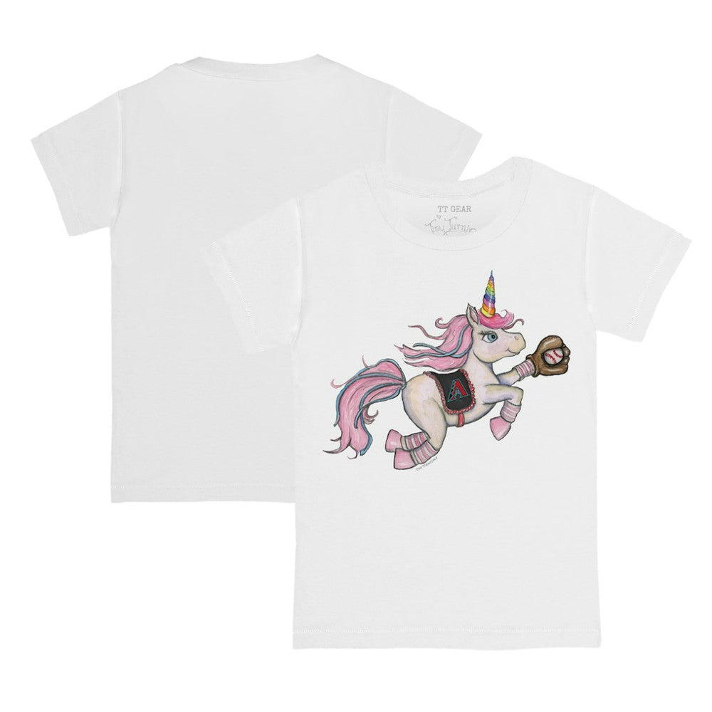 Arizona Diamondbacks Tiny Turnip Youth Unicorn T-Shirt - White