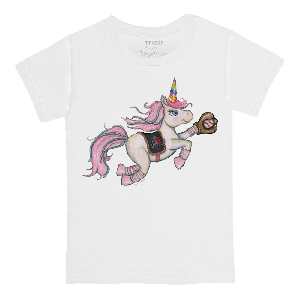 Arizona Diamondbacks Tiny Turnip Youth Unicorn T-Shirt - White