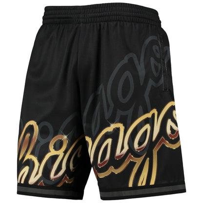 Chicago Bulls Big Face 4.0 Fashion Shorts - Black | Mitchell & Ness cheap