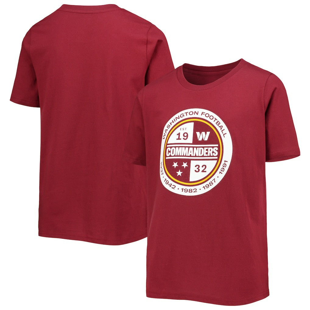 Washington Commanders Youth Secondary Logo T-Shirt - Burgundy cheap