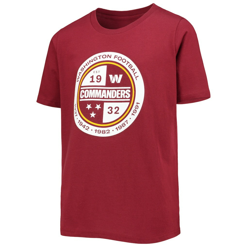 Washington Commanders Youth Secondary Logo T-Shirt - Burgundy cheap