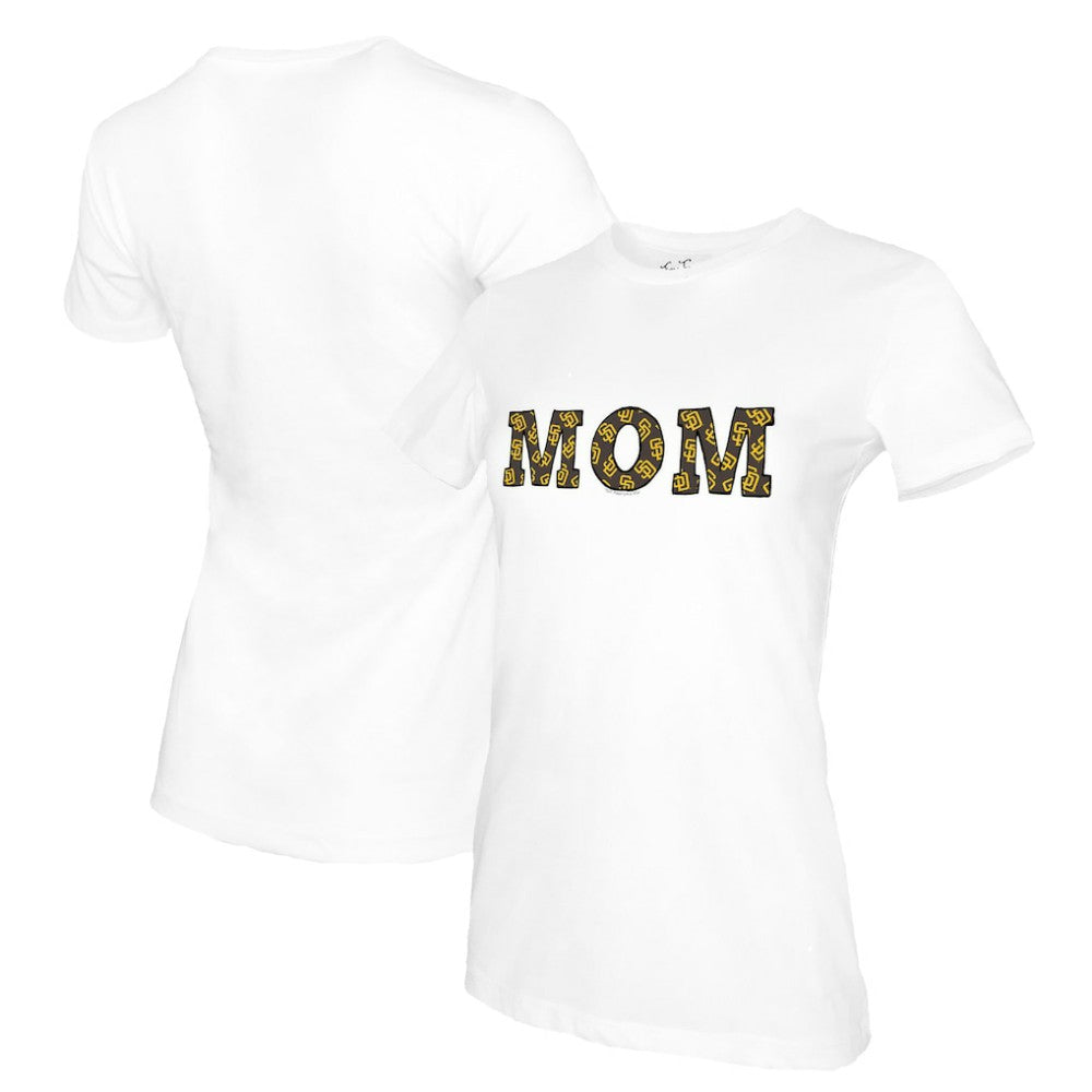 San Diego Padres Tiny Turnip Women's Mom T-Shirt - White
