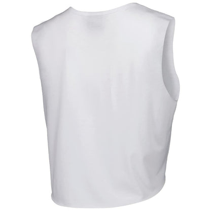 Arizona Cardinals Cuce Women's Sequin Cropped Tank Top - White on sale