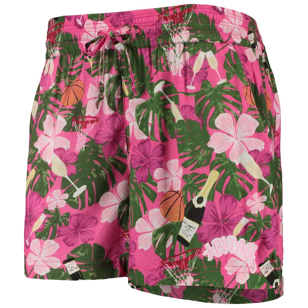 Brooklyn Nets Lusso Women's Finley-Frankie Party Top & Shorts Set - Pink for sale