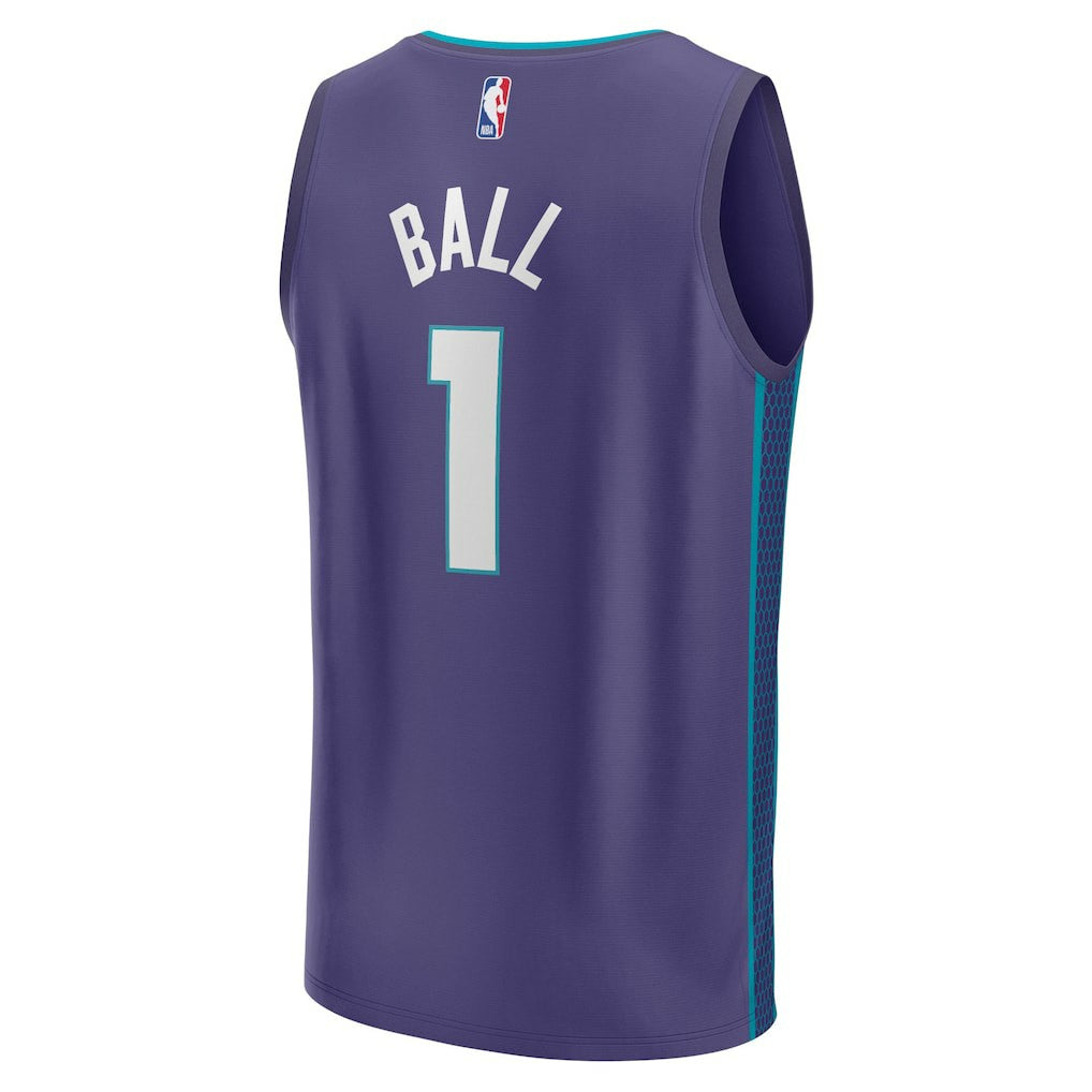 LaMelo Ball Charlotte Hornets Fast Break Replica Player Jersey - Statement Edition - Purple | Fanatics shop