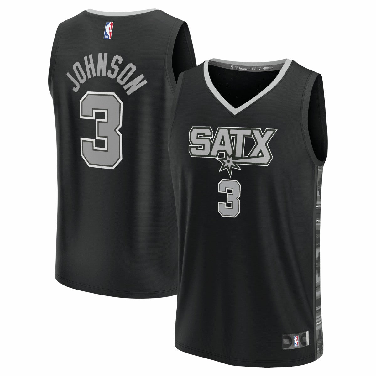 Keldon Johnson San Antonio Spurs Fast Break Replica Player Jersey - Statement Edition - Black | Fanatics cheap