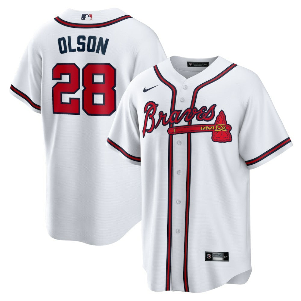 Matt Olson Atlanta Braves Home Replica Player Jersey - White | Nike