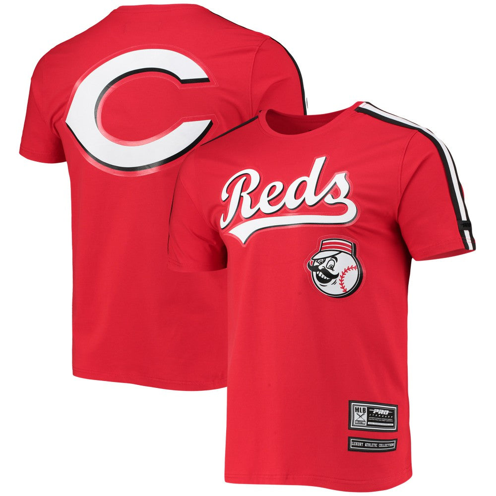 Cincinnati Reds Pro Standard Taping T-Shirt - Red/Black