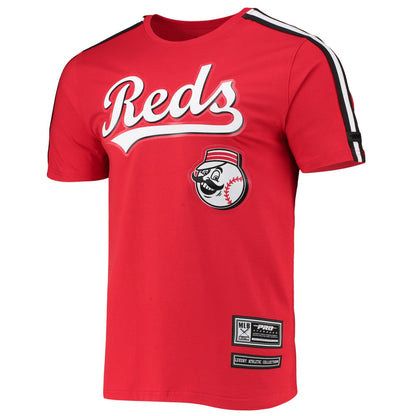 Cincinnati Reds Pro Standard Taping T-Shirt - Red/Black