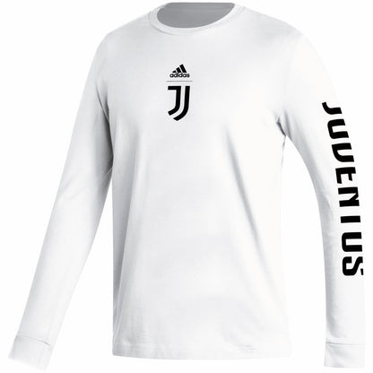 Juventus Team Crest Long Sleeve T-Shirt - White | Adidas sale