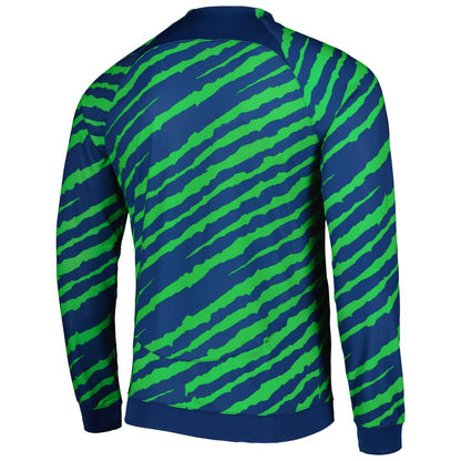 Brazil National Team 2022 Academy Pro Anthem Performance Raglan Full-Zip Jacket - Blue/Green | Nike shop