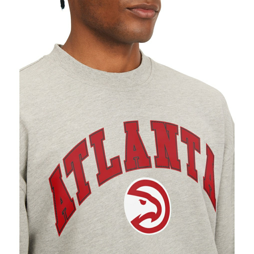 Atlanta Hawks Tommy Jeans James Patch Pullover Sweatshirt - Gray cheap