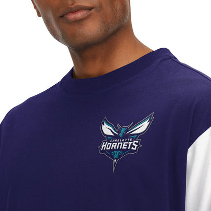 Charlotte Hornets Tommy Jeans Richie Color Block Long Sleeve T-Shirt - Purple discount