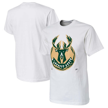 Milwaukee Bucks NBA x Naturel No Caller ID T-Shirt - White online