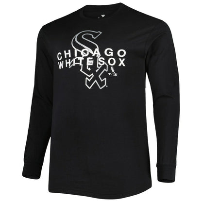 Chicago White Sox Big & Tall Long Sleeve T-Shirt - Black