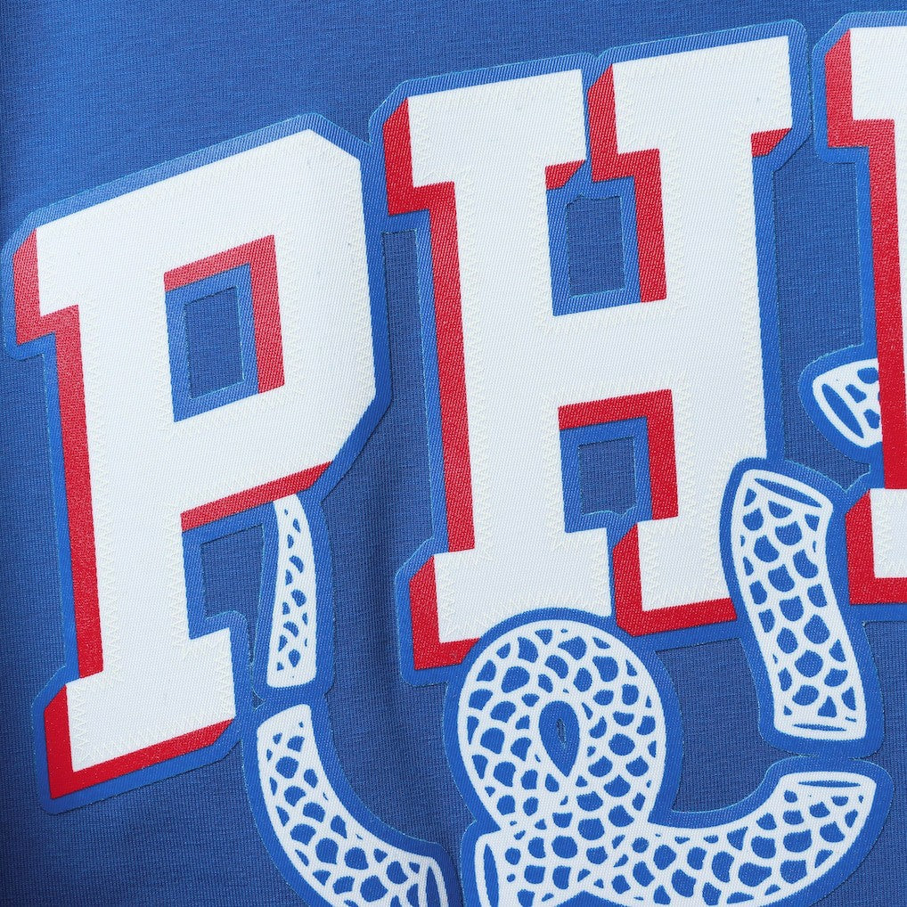 Philadelphia 76ers Pro Standard Men's Mesh Capsule Taping T-Shirt - Royal/Red shop