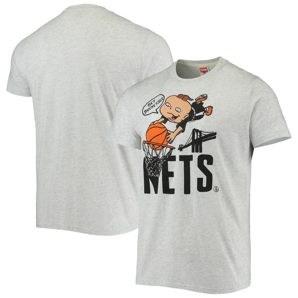 Brooklyn Nets Homage NBA x Rugrats Tri-Blend T-Shirt - Ash shop