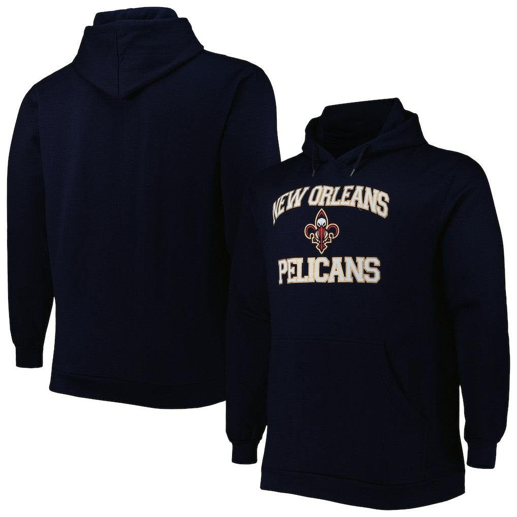 New Orleans Pelicans Big & Tall Heart & Soul Pullover Hoodie - Navy on sale