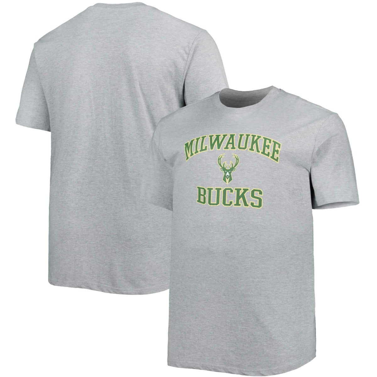Milwaukee Bucks Big & Tall Heart & Soul T-Shirt - Heathered Gray for sale