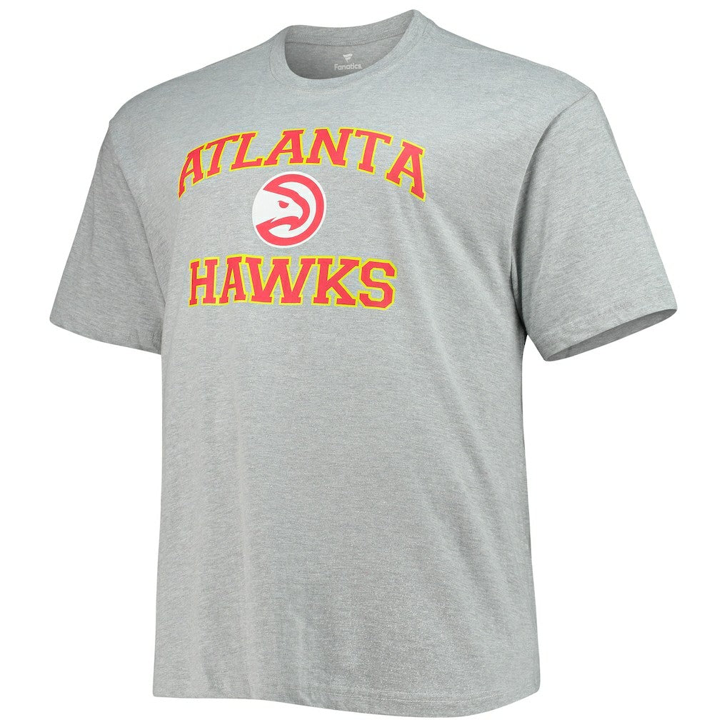 Atlanta Hawks Big & Tall Heart & Soul T-Shirt - Heathered Gray shop