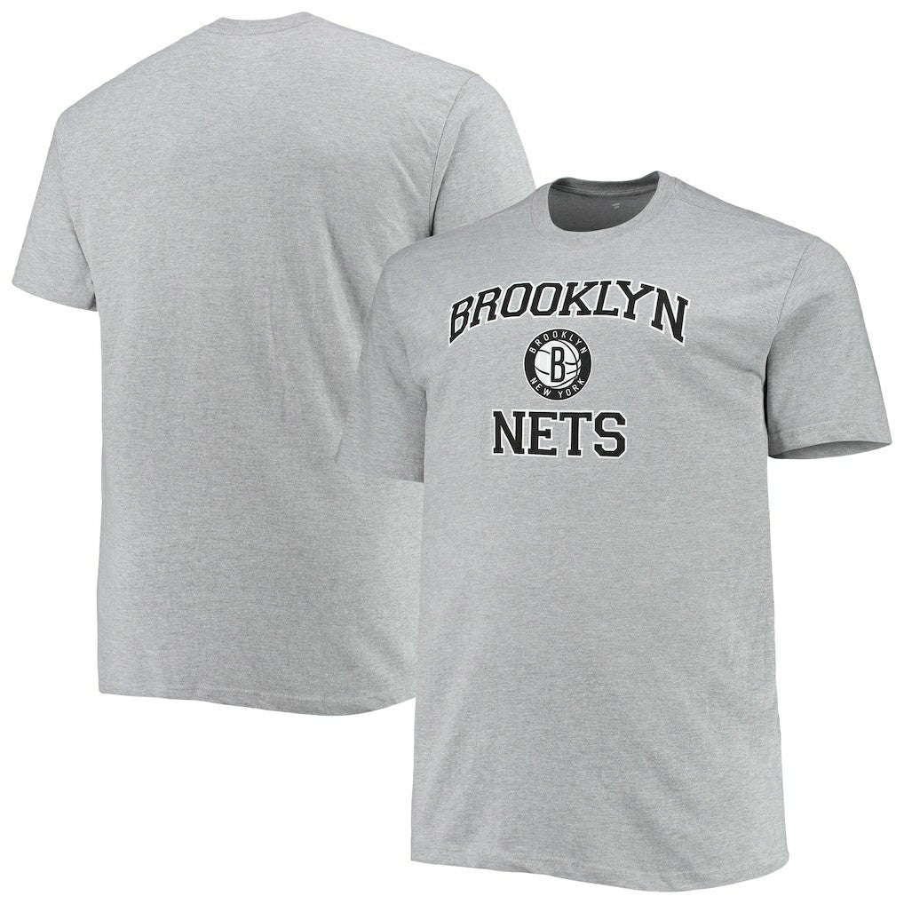 Brooklyn Nets Big & Tall Heart & Soul T-Shirt - Heathered Gray outlet
