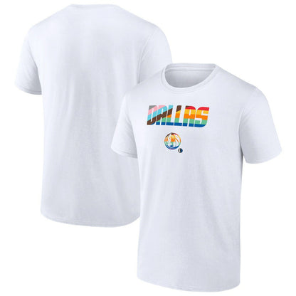 Dallas Mavericks Pride T-Shirt sale - White on sale
