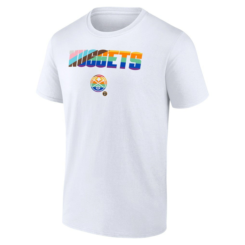 Denver Nuggets Pride T-Shirt sale - White sale