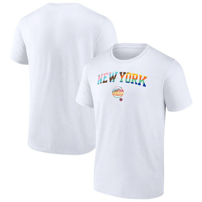 New York Knicks Pride T-Shirt - White sale