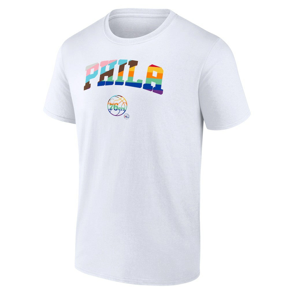 Philadelphia 76ers Pride T-Shirt - White discount