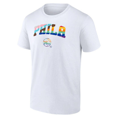 Philadelphia 76ers Pride T-Shirt - White discount