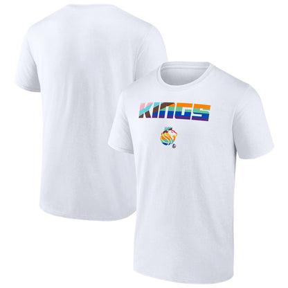 Sacramento Kings Pride T-Shirt - White shop