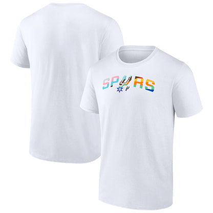 San Antonio Spurs Pride T-Shirt - White sale
