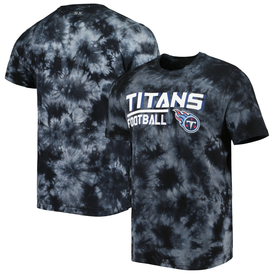 Tennessee Titans MSX by Michael Strahan Recovery Tie-Dye T-Shirt - Black outlet