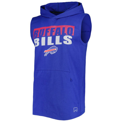 Buffalo Bills MSX by Michael Strahan Relay Sleeveless Pullover Hoodie - Royal cheap