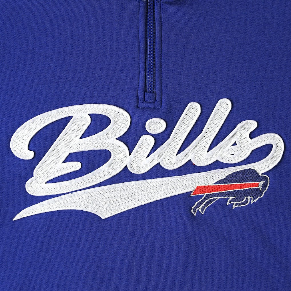 Buffalo Bills Tommy Hilfiger Aiden Quarter-Zip Sweatshirt - Royal/Red for sale