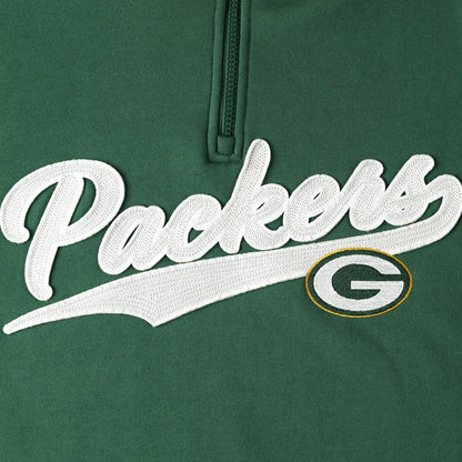 Green Bay Packers Tommy Hilfiger Aiden Quarter-Zip Sweatshirt - Green/Gold discount