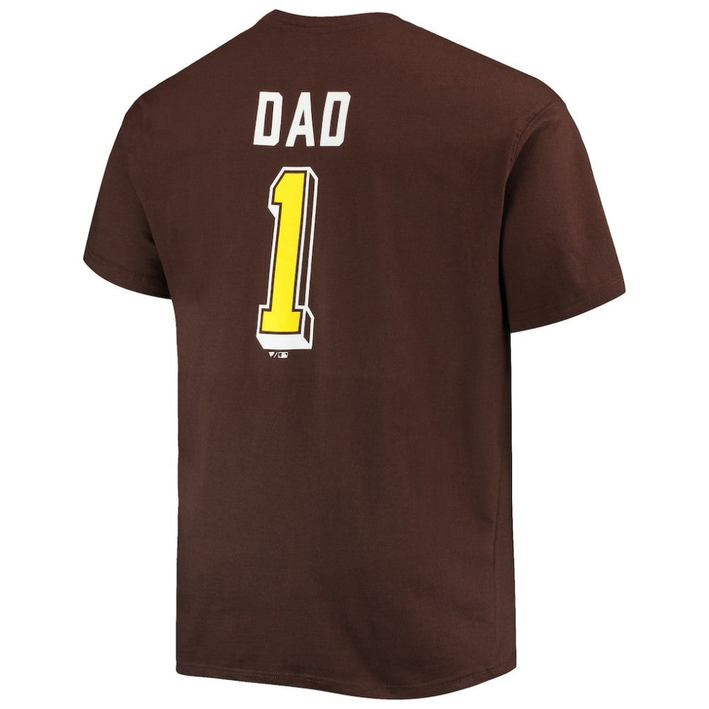 San Diego Padres Big & Tall Father's Day #1 Dad T-Shirt - Brown