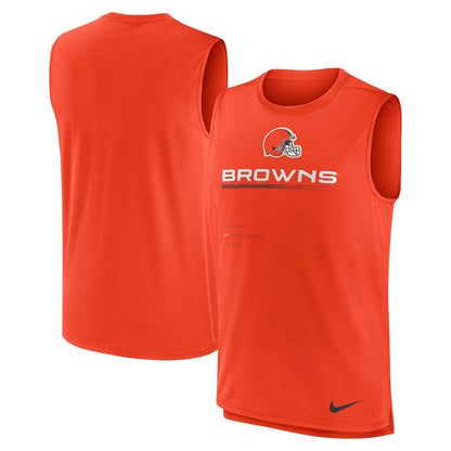 Cleveland Browns Muscle Trainer Tank Top - Orange | Nike sale